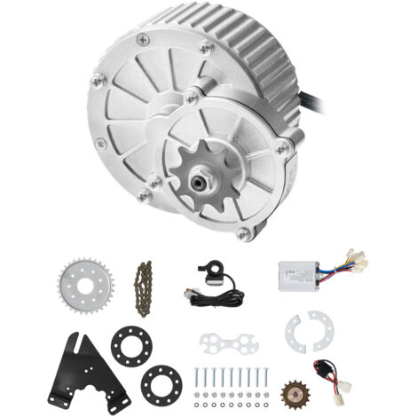 Mophorn Kit moteur électrique à courant continu 450 W 36 V - Moteur à balais 3 000 tr/min avec contrôleur de vitesse et accélérateur au pouce pour karts, vélos électriques, motos et scooters (1/5)