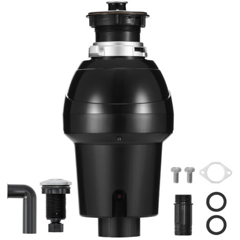 Mophorn Broyeur de déchets pour évier de cuisine, 1CV, système de broyage des déchets alimentaires avec montage EZ,3960 tr/min,équipé d'un cordon d'alimentation et d'une protection anti-éclaboussures