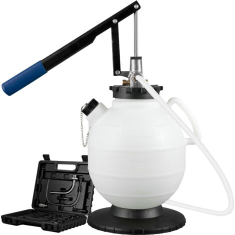 Mophorn Pompe à fluide de transmission manuelle, distributeur de système de recharge ATF,extracteurs d'huile et de liquide de grande capacité de 7,5 litres Ensemble d'outils de pompe à fluide de trans