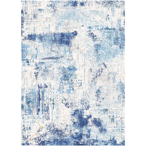 Mophorn Tapis Salon 1,5 x 2,1 m, Grand Tapis Lavable Antidérapant, Poils Courts et Denses, Résistant aux Griffures d'Animaux, Doux et Confortable, Design Moderne, Idéal pour Chambre, Bureau, Entrée (1/5)