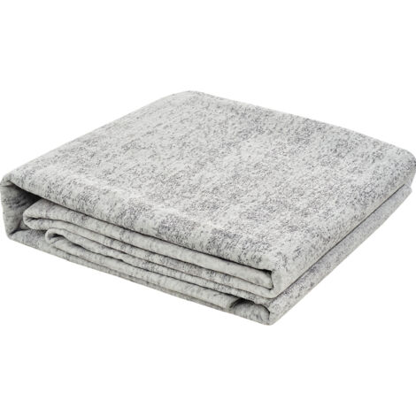 Mophorn Grand tapis lavable, 10 x 14 pieds, doux et durable, antidérapant et résistant aux déchirures, adapté aux animaux et aux enfants, pour chambre, salon, bureau, entrée, etc., gris (1/5)