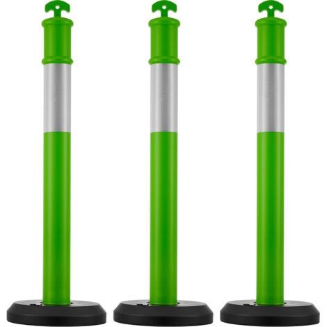 4 Plots Routiers Réfléchissants Jaunes Double Face - 10x10 Cm, Plastique - Pour Autoroute, Parking, Ralentisseur - Installation Facile Sans Outil