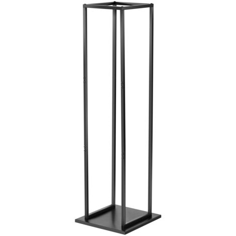 Mophorn Support à bois de chauffage d'intérieur, dimensions 330 x 320 x 1120 mm, capacité de charge 45,4 kg, rangement en acier thermolaqué durable pour cheminée et foyer (1/5)