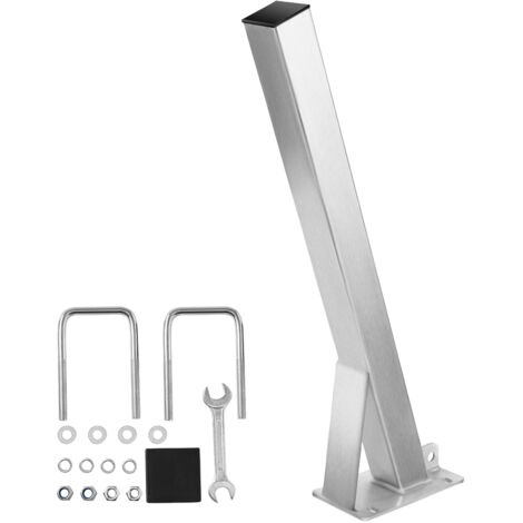 Mophorn Poteau de Support de Treuil de Remorque Bateau 76 x 76 x 863 mm, avec Boulons en U, Acier Galvanisé, Compatible avec Timon de Remorque 76 x 76-101 mm, adapté pour Bateau de Pêche et Hors-bord (1/5)