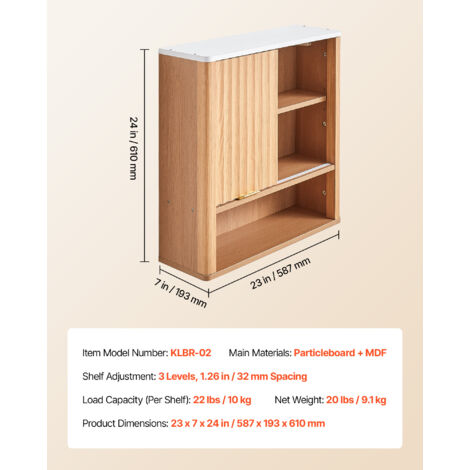 Meuble De Salle De Bain COSTWAY 30x60x80 Cm - Rangement Avec étagère Ouverte Et Portes, Design Moderne Et Réglable