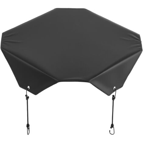 Mophorn Housse de protection pour climatiseur extérieur, 91x91 cm, protège contre les débris, tissu en polyester avec doublure en PVC, résistant à la pluie, couverture pour unité extérieure (1/5)