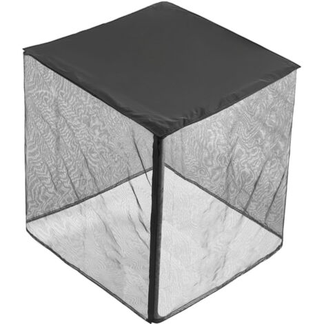 Mophorn Housse de protection pour climatiseur extérieur, 91,4 x 91,4 x 101 cm, en polyester et maille PVC, avec dessus amovible imperméable, taille universelle (1/5)