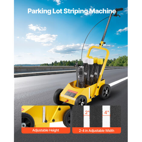 Avis Sur Machine De Marquage De Lignes, 4 Roues Pour Routes Jaune P 010372478305