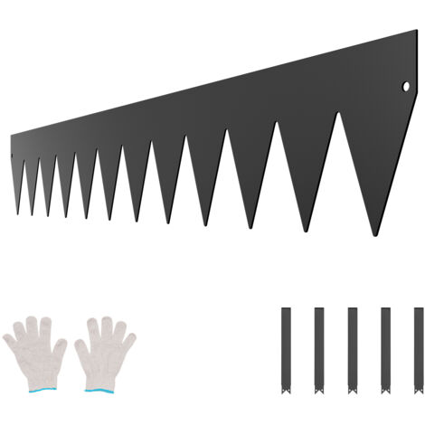 Mophorn Bordure de jardin en acier, 3 pièces de 40 x 6 pouces,bordure de pelouse métallique résistante à la rouille,flexible, séparateur de jardin durable,installation simple, idéal pour les parterres (1/5)