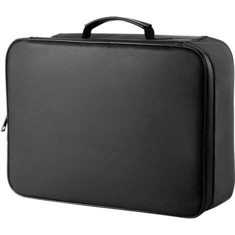 DocSafe Boîte de classement avec serrure, boîte à documents ignifuge multicouche avec roulettes