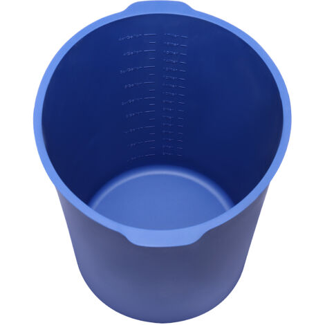 Mophorn Doublure de seau en silicone réutilisable, 18,9 L, avec graduations et poignées intégrées, idéale pour mélanges de peinture, époxy, mortier et colle, bleu (1/5)