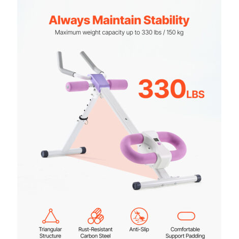 DRIPEX Banc d'inversion réglable/pliable avec triple verrouillage de sécurité, entraîneur de gravité avec ceinture de sécurité - Sport
