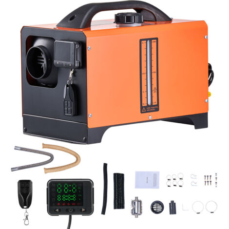 Mophorn Chauffage diesel 8 kW DC 12-24 V, consommation de carburant 0,18-0,36 L/h, réglable entre 0 et 40 ℃, équipé d'une télécommande et d'un écran numérique coloré, idéal pour camions (1/5)