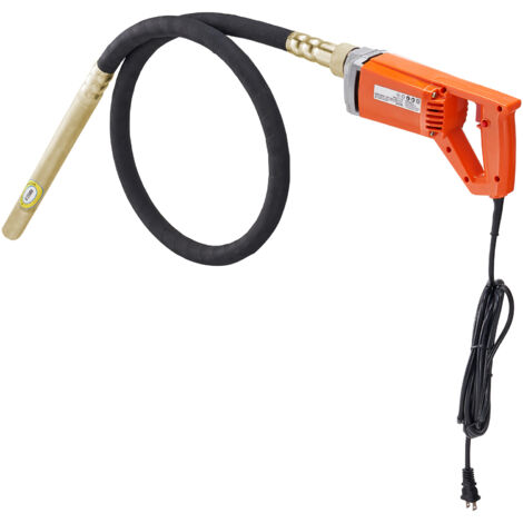 Mophorn Vibrateur à béton portatif, vibrateur électrique 960 W 4000 tr/min, outil vibrant électrique pour béton avec tige d'arbre de 6,6 pieds / 2 m
