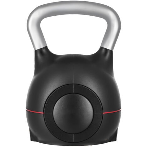 Mophorn Kettlebell ajustable avec 7 niveaux de poids 1,5/3/4,5/6/7,5/9/10,5 kg, équipement de musculation doté d'une poignée en aluminium moulé sous pression et d'un matériau ABS