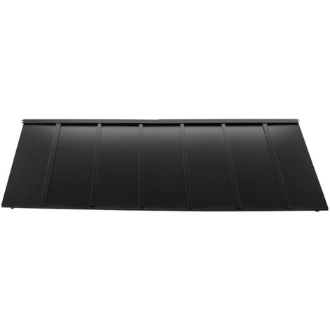 Mophorn Auvent de porte d'entrée 203x91 cm, marquise extérieure en métal avec cadre en acier, protection contre la pluie, la neige et le soleil, idéal pour portes, fenêtres, porches et balcons
