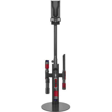 Mophorn Support d'Aspirateur Compatible avec Dyson V7 à V15, SV10 à SV21, Porte-aspirateur Vertical Stable avec 3 Crochets et Hauteur Ajustable 865-1300 mm pour Espaces Réduits (1/5)