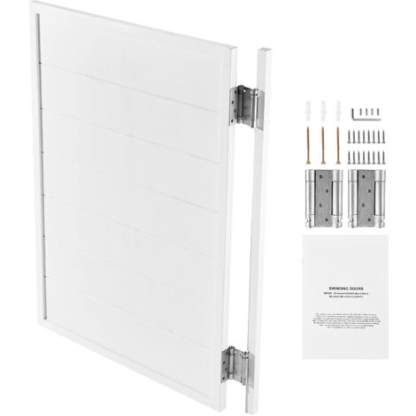 Mophorn Porte battante en bois de pin, 805x28x1060 mm, avec charnières et quincaillerie,facile à installer, idéale pour l'intérieur, couloirs, cuisines, bars, cafés et entrées de pub, finition blanche