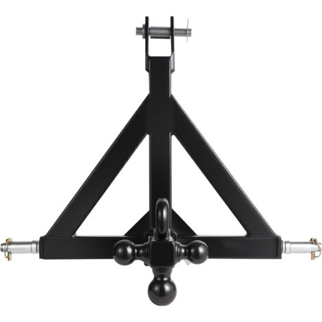 Mophorn Attelage 3 points avec récepteur de 5 cm,équipé de 3 boules de remorquage, adaptateur robuste pour barre de remorquage, compatible avec la plupart des tracteurs à attelage de 5 cm