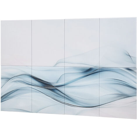 Mophorn Lot de 8 panneaux acoustiques autocollants, dimensions 40x30x1 cm, en mousse de polyester haute densité pour isolation phonique. Idéal pour maison, studio et bureau, avec motif soie.
