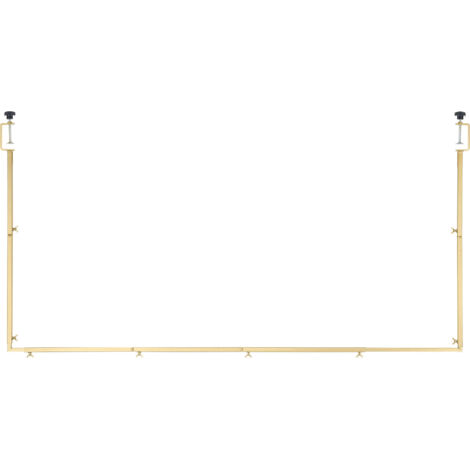 Mophorn Support pour tige de table avec pinces, structure métallique ajustable, hauteur réglable de 330 à 1066,8 mm, longueur modulable de 711,2 à 2489,2 mm, idéal pour décoration de mariage (1/5)