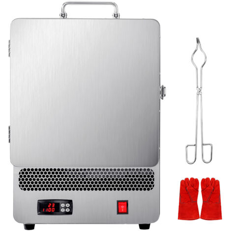 Mophorn Four de fusion électrique 1500 W, acier inoxydable, température jusqu'à 1200 °C, idéal pour la coulée de cire, le travail de l'argile, le traitement des métaux, et le glaçage sur poterie