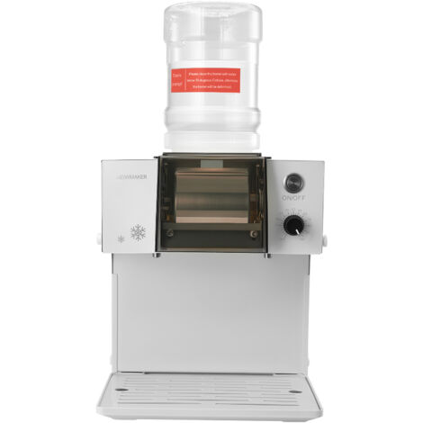 Mophorn Broyeur à glace pilée 60 kg/24 h, machine à glace râpée flocon de neige, avec lame en acier inoxydable, réservoir de 1,8 L, refroidissement rapide, idéal pour desserts, boulangeries