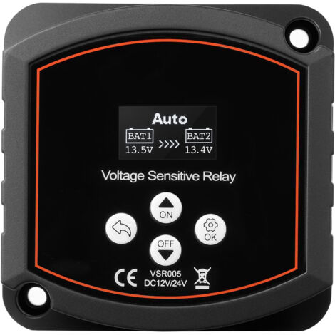 Mophorn Relais de tension 12 V 300 A avec isolateur de batterie intelligent, modes manuel et automatique, compatible avec batteries lithium-ion et plomb-acide pour voitures, camions, UTV, et bateaux (1/5)