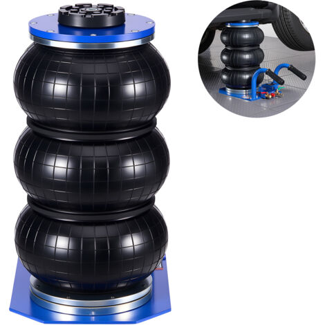 Mophorn Cric pneumatique 3 T avec une plage de levage de 140 à 450 mm, équipé de trois coussins d'air et de six tubes en acier, conçu pour un levage rapide et pratique, idéal pour voitures, SUV (1/5)