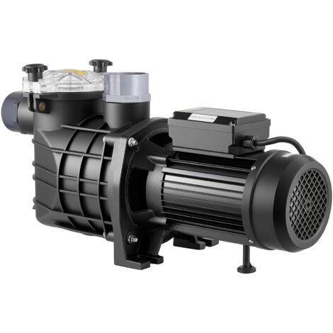 Mophorn Pompe de Piscine 3000 W avec Filtration 35000 L/h, adaptée aux Piscines Hors Sol et Enterrées,Spa,Vitesse Unique,équipée d'un Panier Filtre, 2860 tr/min, Hauteur de Refoulement 19 m, 220-240 V (1/5)