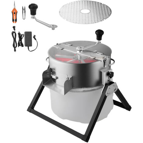 Mophorn Éffeuilleuse Électrique et Manuelle 37 cm avec Lame en Acier Inoxydable, Coupe Hydroponique Humide et Sèche, Couvercle Transparent et Sac Collecteur, Idéale pour Bourgeons, Fleurs, Feuilles (1/5)