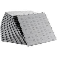 Mophorn – Dalles de sol emboîtables 12 x 12 x 0,53 pouces – Lot de 50 – Antidérapantes – Résistantes à l'eau – Pour garages et ateliers