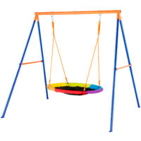 Mophorn A-Frame Swing Set, 440lbs Capacity, 40 » Saucer Swing, Metal Stand, Adjustable Rope for Backyard (en anglais seulement)