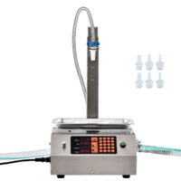 Mophorn Machine de remplissage de liquide, capacité de 30 à 15 000 g, remplisseuse automatique de bouteilles, commande numérique pour lait, eau, huile, vin, boissons, buse unique