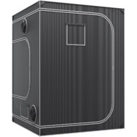 Mophorn Tente de culture 5x5, 60'' x 60'' x 80'', tente hydroponique Mylar 2000D hautement réfléchissante avec fenêtre d'observation, sac à outils et plateau de sol