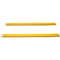 Mophorn Rallonges de fourches à palettes, 96" de longueur x 4,5" de largeur, rallonges de chariot élévateur en acier au carbone robuste, 1 paire d'accessoires industriels pour chariot élévateur