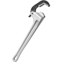 Mophorn Clé à pipe en aluminium 18", réglage automatique des mâchoires, poignée ergonomique, outil de plomberie réglable, léger et accrochable, pour réparations automobiles et conduites d'eau