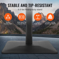 Support De Panneau Sur Pied Réglable - Pour Affichage Vertical Ou Horizontal, Intérieur/extérieur, Base Stable