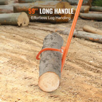 Lève-Bûches En Acier Pour Troncs D'Arbres - Outil Bûcheron Pour Soulever Et Rouler Les Grumes - Longueur 128cm