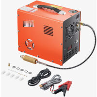 Mophorn Compresseur d'air PCP 4500PSI, 30Mpa avec convertisseur intégré et ventilateur de refroidissement, compresseur portable à arrêt automatique DC12V/AC230V