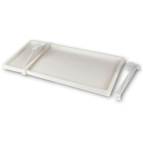 Bac de récupération des condensats 940x420 mm en PVC / plastique pour climatiseurs & pompes à chaleur