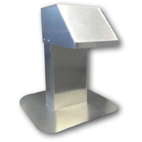 Passages de toit en acier inoxydable de qualité supérieure pour câbles, tuyaux, conduites pour climatisation, pompes à chaleur, ventilation, PV/solaire - la Coupe transversale 125x250 (1/2)