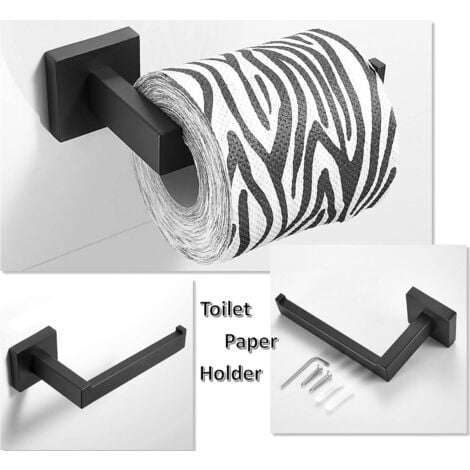 Barres Porte-Serviettes Ensemble 4 Pièces Barre de Serviettes de Bains Porte-Serviettes Anneau de Serviette Crochet Acier Inoxydable 304 Ensemble de Porte - 46cm