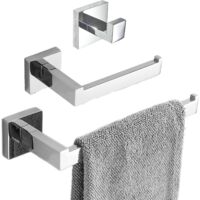 Anneau Porte-serviettes En Acier Inoxydable Brossé - Support Mural Salle De Bain Doré