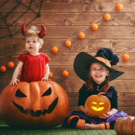 Projecteur Citrouille Halloween LED - 8 Expressions Animées, Chants Et Sons, Décor Interactif