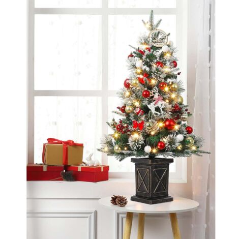 Sapin De Noël Artificiel Floqué De Neige, Sapin De Bureau Sapin De