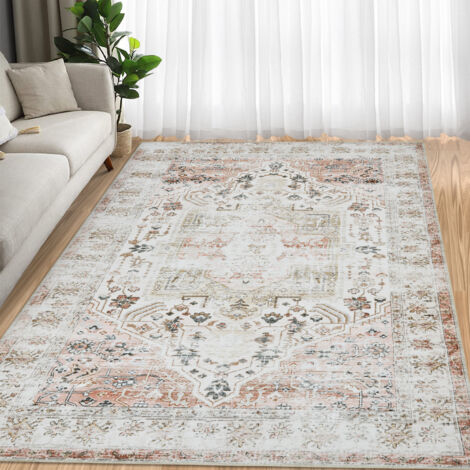 Tapis de Salon à Poils Courts et Doux Tapis,160 x 230 cm,lavable et antidérapant,Le Brun,Tapis Doux pour Salon Chambre Canapé (1/5)