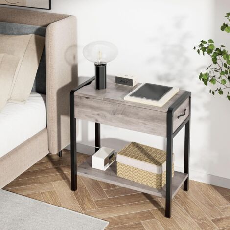 Petite Table D'appoint étroite Avec Station De Charge Pour Petit Espace