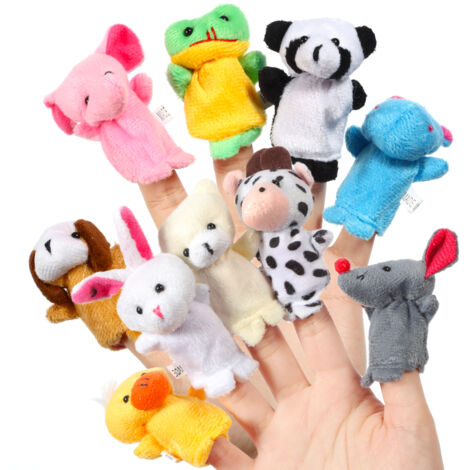 Marionnettes à Doigt Animaux 24Pcs Dans Œufs De Pâques - Jouets Mignons Pour Enfants