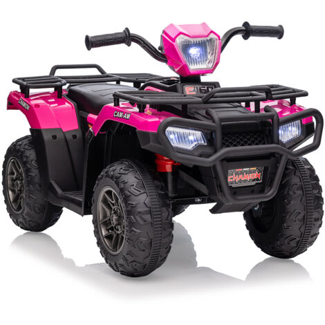 12V ATV Quad Electrique pour Enfants, Voiture Electrique Enfant avec Musique, Variable Haute/Basse, Phare LED, 88x 50x 46cm, pour Enfants 3-8 Ans(rose) (1/5)